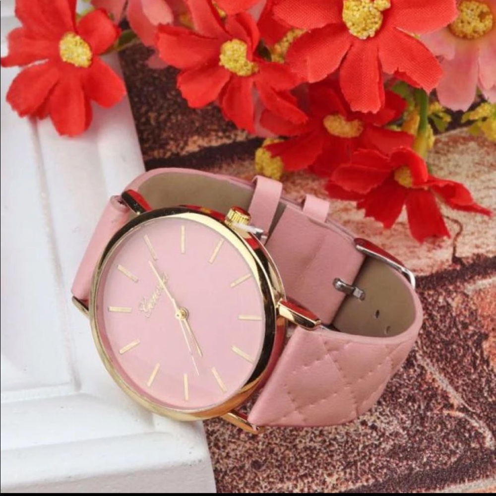 Pink Geneva watch